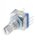 360 Degree Rotary Encoder Code Switch Digital Potentiometer EC11 With Five Pins And 15mm Shaft 5V Rated Pack Of Five for DIY Electronics