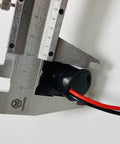 Slip Ring Rotary Electrical Connector With Two Wires, 15A To 60A Current Rating, measured with caliper, gold contact not visible