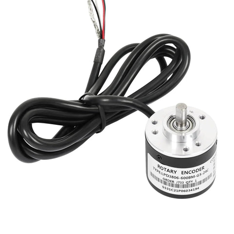 Incremental Optical Rotary Encoder For Arduino With 360 Pulses Per Revolution AB Quadrature Wide Voltage 5 To 24V DC 6mm Shaft