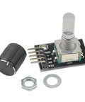 8 Pcs KY040 360 Degree Rotary Encoder Modules With Knob Caps For Arduino Microcontroller Use, Continuous Rotation Without Limits