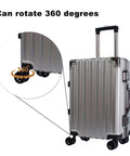 Silver suitcase with Black Luggage Wheel Replacement Set For Suitcases Left And Right Swivel Caster Wheels With 4 Hole Mounts And 360 Degree Rotation Including Hole Spacings 1.3 In, 1.54 In, 1.77 In And 1.18 In With Diagonal Spacing 95 Mm And 93 Mm