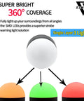 24V LED Industrial Warning Light Tower Beacon with Red Yellow Green LEDs Waterproof Column Indicator Lamp Continuous Light 1 Layer 30mm Mount