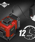 Achieve flawless room layouts and precise tile and ceiling alignment with this four 360 degree laser level kit featuring charging setup