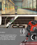 Achieve flawless room layouts and precise tile and ceiling alignment with this four 360 degree laser level kit on tripod in industrial space