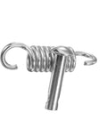 Durable 360 degree rotating spring steel hooks with anti corrosion coating for indoor outdoor use, ceiling mounts.