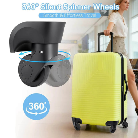 2 Pcs Luggage Wheels Replacement Compatible with American Tourister Featuring Wear Resistant 360 Degree Silent Spinner Casters.