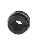 Front view of SUE204-12FS single free-spinning 3/4 in (19.05 mm) bore ball bearing insert with Accu-Loc concentric collar, seal visible