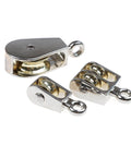 36mm Metal Sheave Zinc Alloy Fixed Pulley Crown Block and Tackle Lifting Wheel Mini Single/Double Pulley for DIY