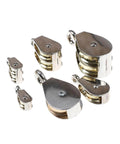 36mm Metal Sheave Zinc Alloy Fixed Pulley Crown Block and Tackle Lifting Wheel Mini Single/Double Pulley for DIY.