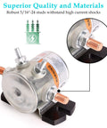 36 Volt EZGO Golf Cart Solenoid Relay Continuous Duty SPNO 4-Terminal Heavy Duty With Resistor And Diode Replacement shown