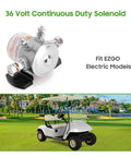 36 Volt Golf Cart Solenoid With Four Terminals For TXT Marathon Medalist Electric Models Heavy Duty 70 Series Relay Replacement With Copper Contacts And Flat Mount Bracket OEM Style Fit Compatible With 27855G01 11761G1 product image