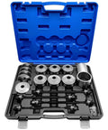 Universal Bearing And Bushing Removal And Installation Kit For Cars And Light Vehicles 37 Piece Pull And Press Sleeve Set in carry case