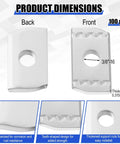 Durable 3/8 inch 16 thread strut channel nuts with zinc plating offer corrosion resistance and reliable, secure fittings front and back view.