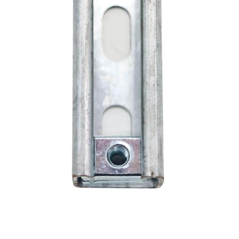 Thickened 3/8-16 strut channel nuts with zinc plating provide quick, tool-free mounting for pipes, cables, boxes on slotted channels.