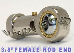 3/8 Female Rod End PHSB6L Left hand Bearing - VXB Ball Bearings