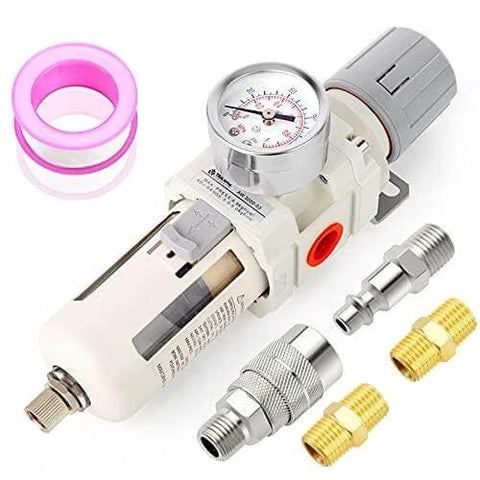 3/8" NPT Air Filter Pressure Regulator Combo Piggyback, Air Tool Compressor Filter - Gauge AW3000-03 - Buy Bearings online - Fast US Shipping