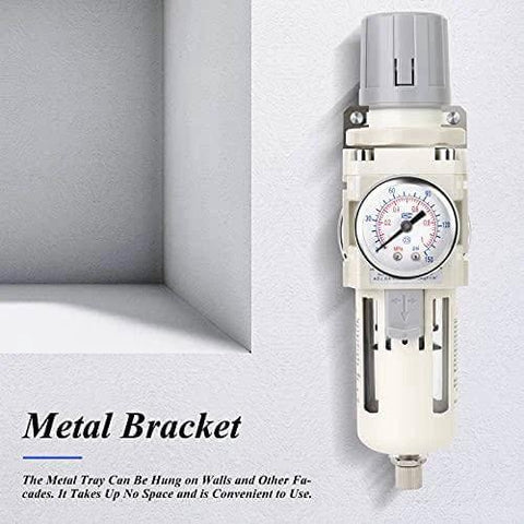 3/8" NPT Air Filter Pressure Regulator Combo Piggyback, Air Tool Compressor Filter - Gauge AW3000-03 - Buy Bearings online - Fast US Shipping