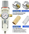 3/8" NPT Air Filter Pressure Regulator Combo Piggyback, Air Tool Compressor Filter - Gauge AW3000-03 - Buy Bearings online - Fast US Shipping