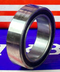 3805-2RS Angular Contact Bearing Sealed 25x37x10mm, chrome steel, rubber seals, side view.