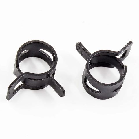Fifty Pcs Three Eighths Inch Spring Band Hose Clamps 10mm Inner Diameter Fits 10.5 To 11.2mm Hose Outer Diameter 65Mn Manganese Steel