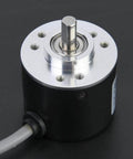 Incremental Rotary Encoder Five To Twenty Six Volts DC Top Notch 38 Millimeter Diameter NPN Open Collector ABZ with 6 mm shaft