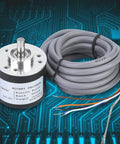Incremental Rotary Encoder Five To Twenty Six Volts DC Top Notch 38 Millimeter Diameter with 6mm Shaft and 2m Cable