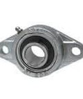 UCFL205-16NP 2-Bolt Flange Ball Bearing Single Unit, 1 in (25.4 mm) ID, Nickel-Plated Cast Iron Housing, Set-Screw Locking