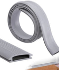 Coiled 2 Pcs 39 Inch Vinyl Replacement Insert, Cuttable Threshold Seal for Exterior Door Weather Stripping, close-up view