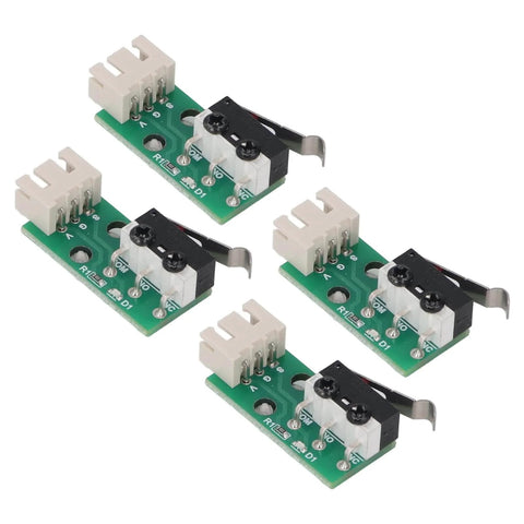 Pack of 5 green 3D Printer Limit Switch Endstop Module with integrated plug, 1m photoelectric sensor for Mega S and other printers