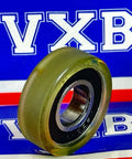 PU10X25X7-2RS PU Covered Bearing 10x25x7mm - Sealed - Miniature with polyurethane outer in front of VXB packaging.