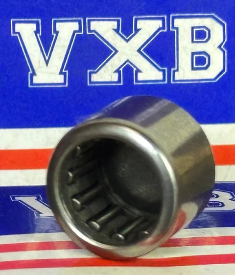Closed End Needle Roller Bearing 9x13x10mm with Dual Rubber Seals for Dust Protection, shown on packaging with steel finish.