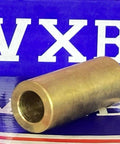 3/8" x 5/8" x 1-1/2" inch Bearing - Bronze Bushing Plain Sleeve on display with VXB logo in background