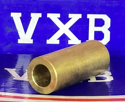 3/8" x 5/8" x 1-1/2" inch Bearing - Bronze Bushing Plain Sleeve on display with VXB logo in background