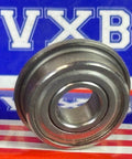 SF696ZZ Flanged Ball Bearing - Stainless Steel - Shielded - 6x15x5mm front view with VXB branding