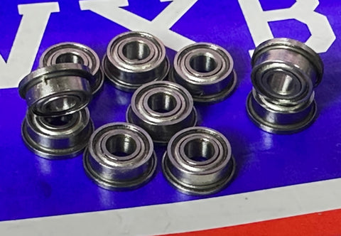 10-Pack Flanged Bearings F683ZZ 3x7x3mm - Shielded - Miniature - Buy Bearings online - Fast US Shipping