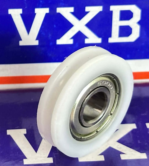 10mm Bore Bearing - 35mm Nylon Pulley - U-Groove Track Roller - 10x35x9mm