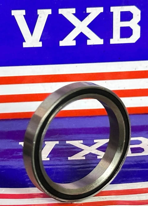 Side view of double-sealed bicycle headset bearing, 40x51.8x8mm, chrome steel GCR15 with rubber seals.