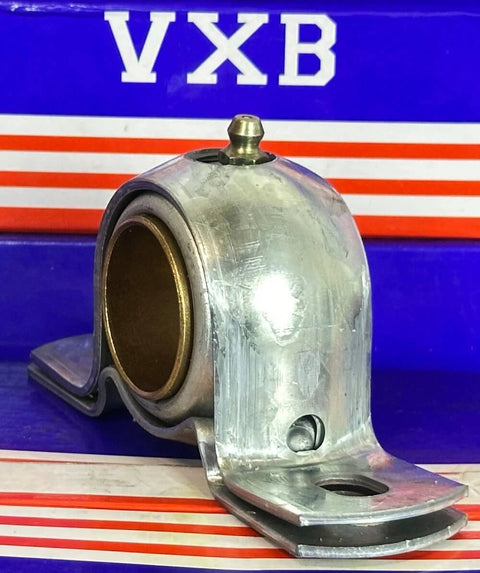 1-3/16 BFE19G Extra Strength Pillow Block Mounted Bearing front view with 13-gage steel and grease fitting