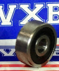 Side view of Wholesale 1000-Pack 624-2RS Ball Bearing, VXB brand, chrome steel, displaying its single row and deep groove design.