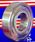 S6308ZZ Food Grade Stainless Steel Ball Bearing with shielded design, showcasing high-strength material on a colorful background.