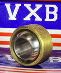 GE16-PW Spherical Plain Bearing 16x32x21mm Maintenance Free with brass outer ring and PTFE liner on VXB packaging background