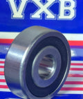 Wholesale 1000-Pack 639-2RS Ball Bearing from VXB, showing side view with black rubber seal and chrome steel finish.