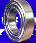 S6902ZZ C4 High Temperature Stainless Steel Ball Bearing 15 x 28 x 7 mm, double shielded, standing upright for heat applications.