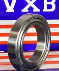 Side view of S6906ZZ Food Grade Stainless Steel Ball Bearing with sealed design on colorful background.