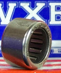 Close-up of an HK0908 Miniature Needle Bearing Shell-Type 9x13x8mm, showcasing its smooth metal finish and VXB branding.