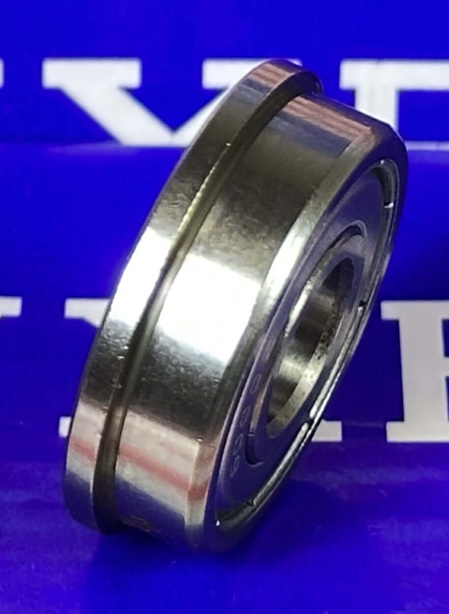 F6000ZZ Flanged Shielded Miniature Ball Bearing 10x26x8mm -