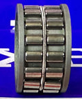 Side view of FE20Z One-Way Clutch 12x20x7mm - Slim Design - Sprag-Type, metal bearing, detailed on a blue background.