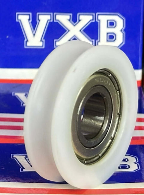 12mm Bore Bearing - 38mm Round Pulley U-Groove Track Roller Bearing 12x38x11mm