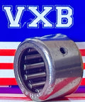 SCH88 Needle Roller Bearing 1/2" x 3/4" x 1/2" inch - Shell Type, front view showcasing internal rollers and metallic finish, VXB branding visible