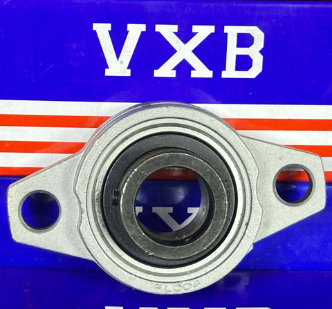 20mm Flange Bearing UFL004 Eccentric Collar Locking Two-Bolt Flange Unit